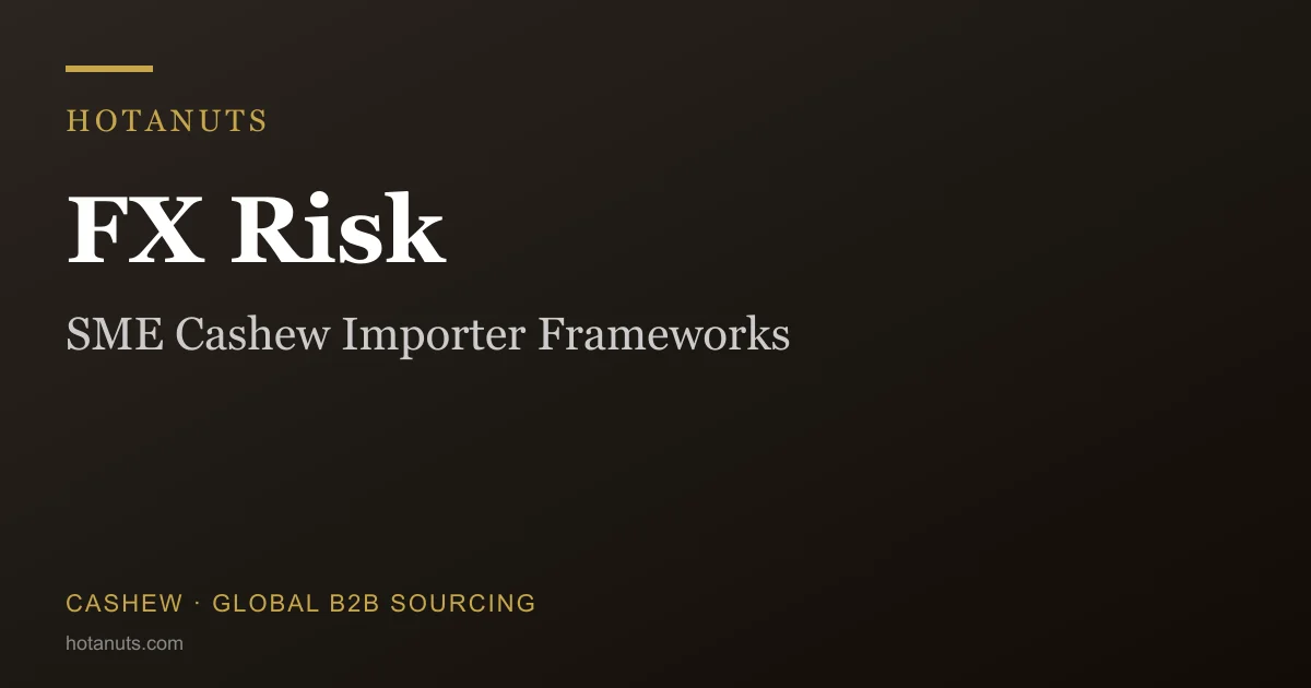 FX Risk For SME Cashew Importers: Three Frameworks Beyond Spot Watching